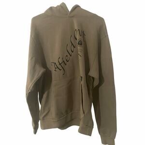 Afield Out Hoodie Men's Medium Tan Devils Tower Mountaineering Sweatshirt NWT